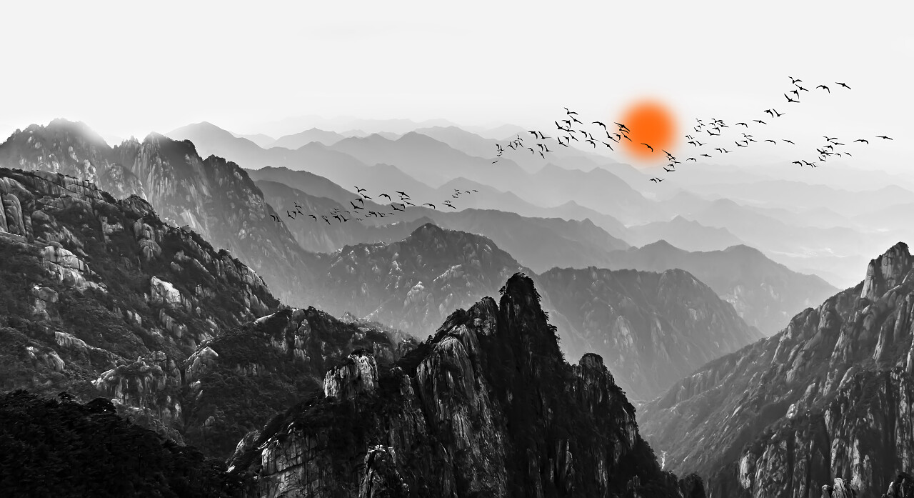 中国黄山美丽的风景黄山旅游