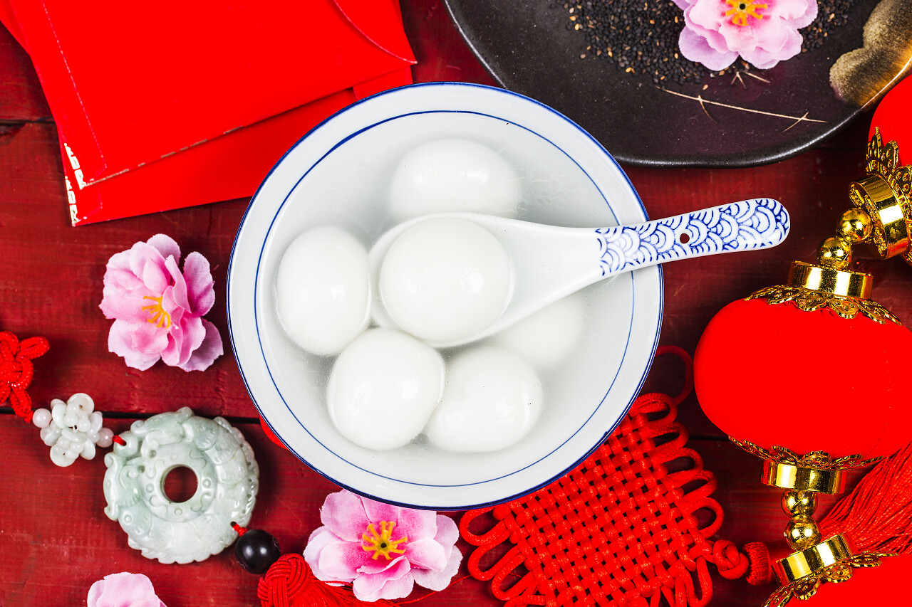 中国元宵节食品正月十五元宵节汤圆元宵
