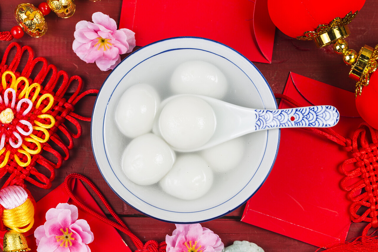 中国元宵节的食物正月十五元宵节汤圆元宵