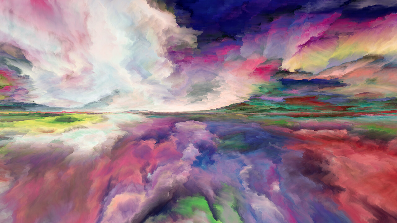 数字色彩在宇宙自然创造力和想象力等主题上