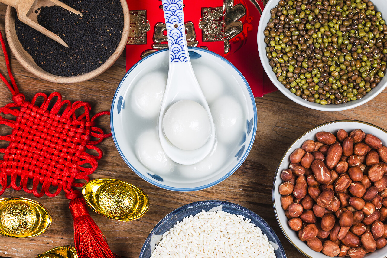 中国元宵节食品正月十五元宵节汤圆元宵