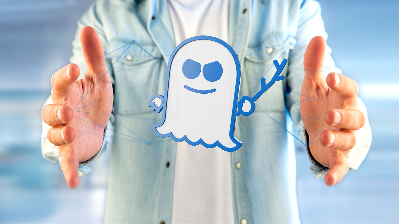 手持网络连接的幽灵处理器攻击的人