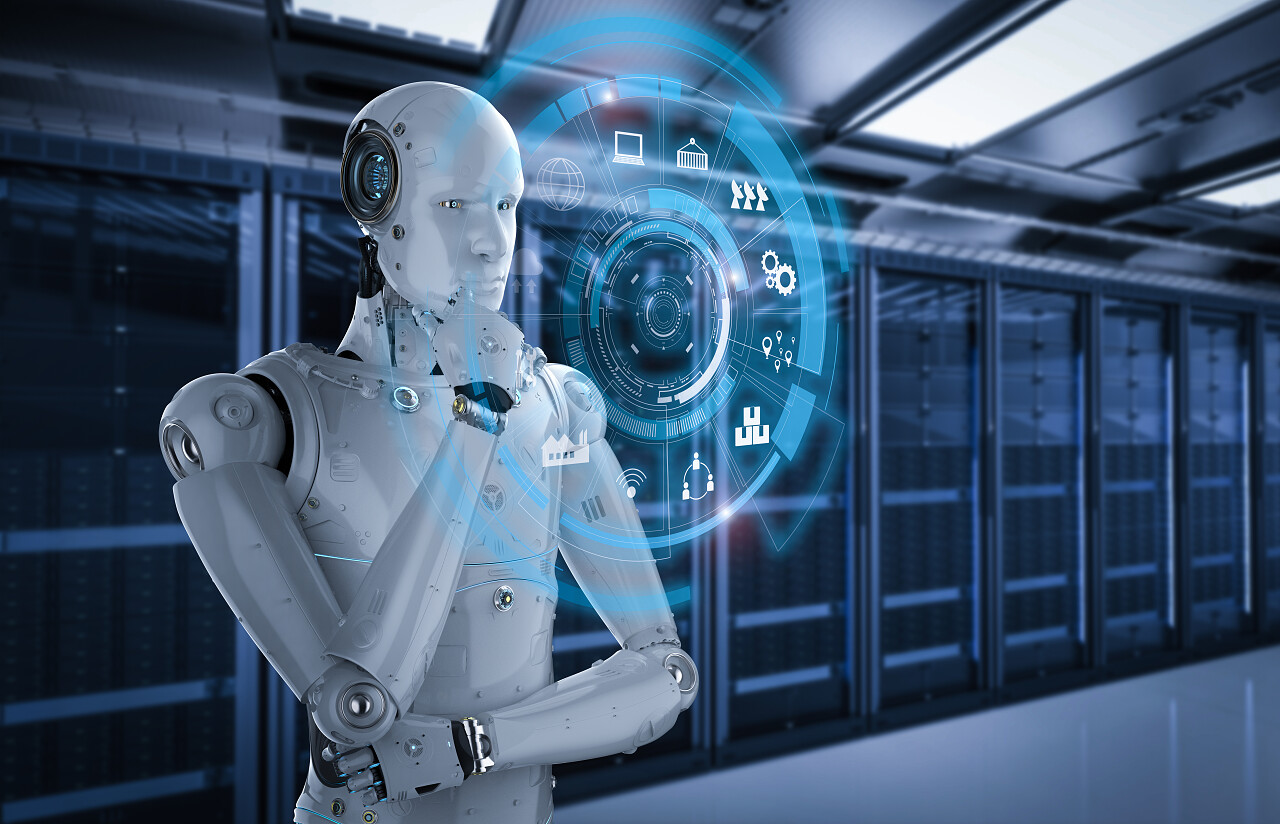 3d 渲染仿人机器人玩立方体 puzzl机器人思考