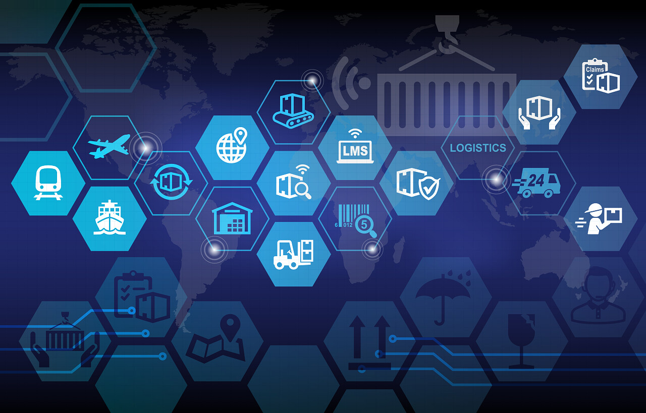 物流配送运输的背景物流平台