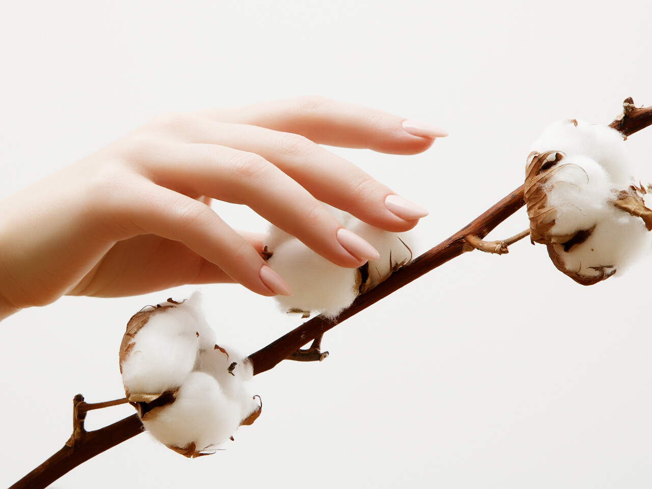 手皮肤护理特写