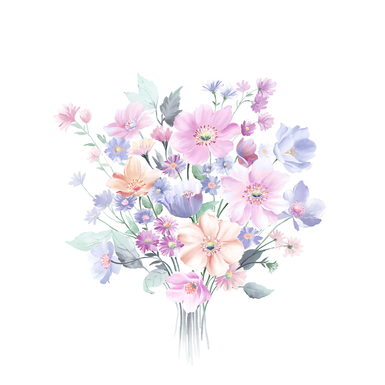 水彩玫瑰花收藏