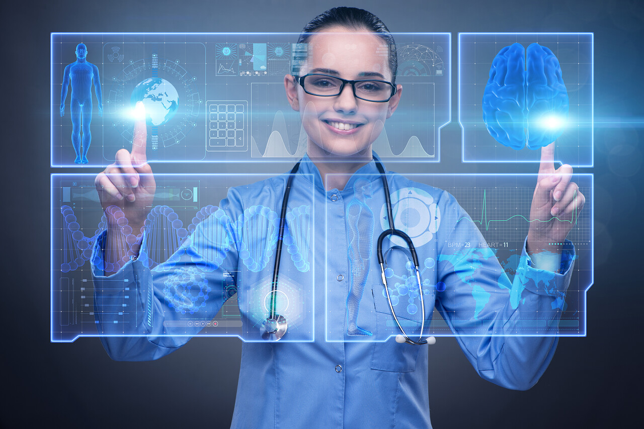 远程医疗前瞻性概念医生