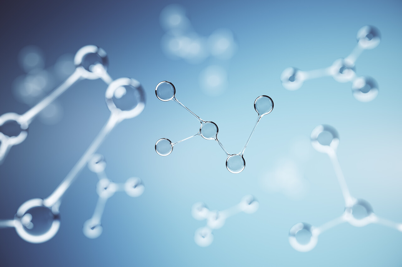 医疗健康创意分子背景科学和医学的概念