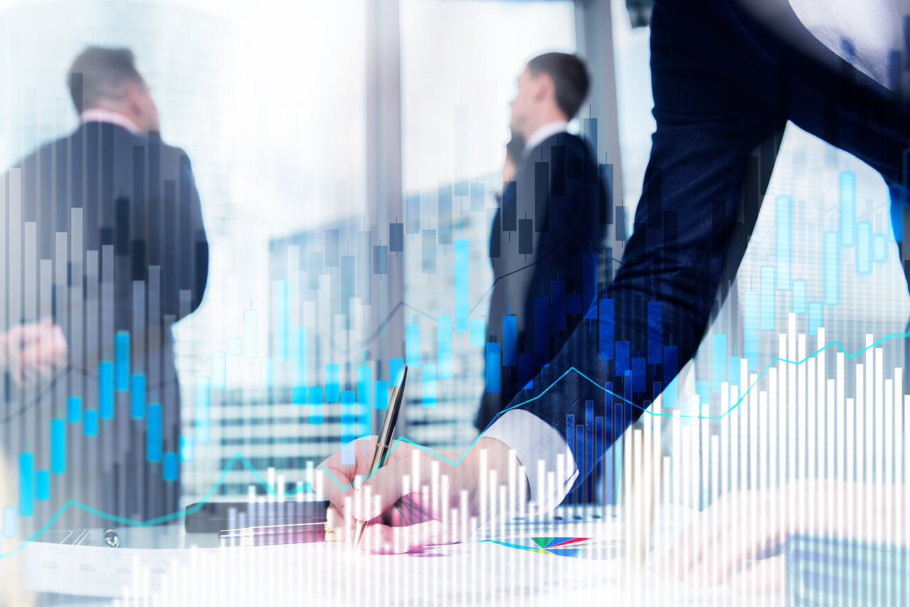 证券交易烛台图