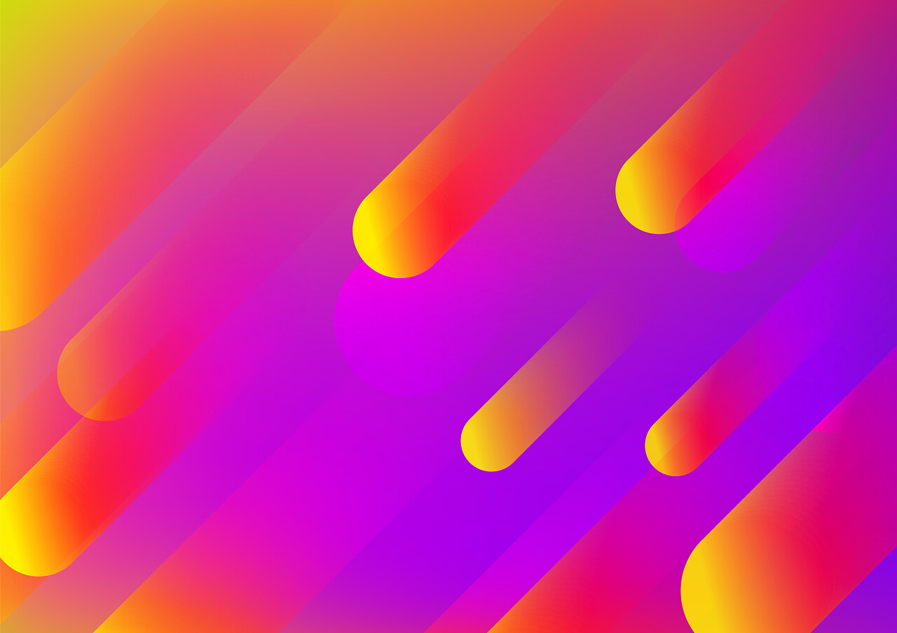 现代抽象多彩的几何背景