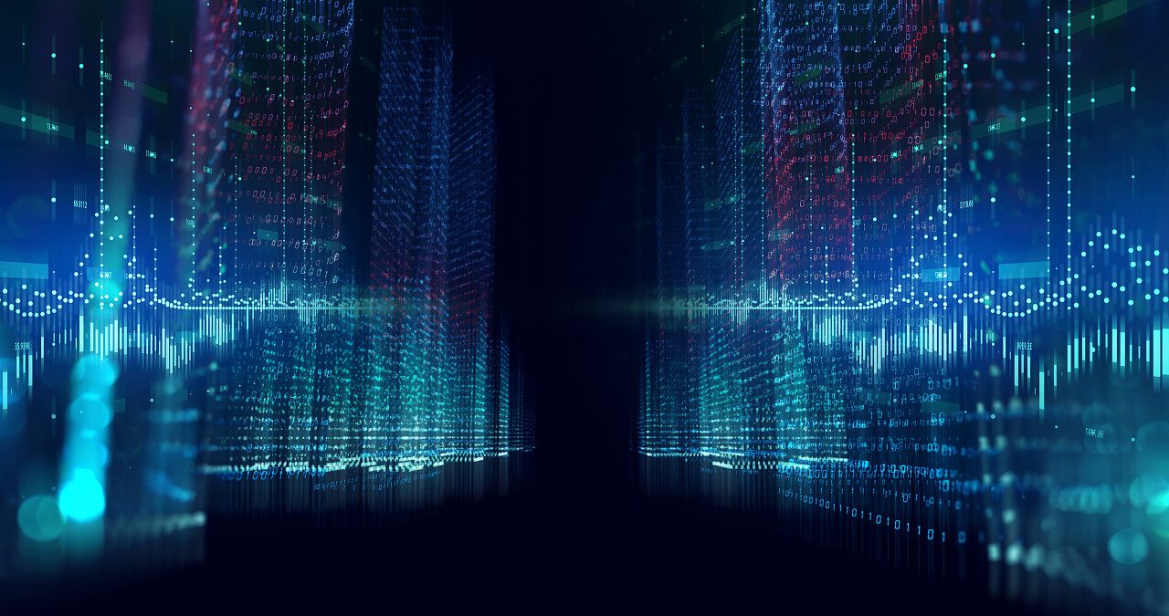 数字城市景观与数字元素