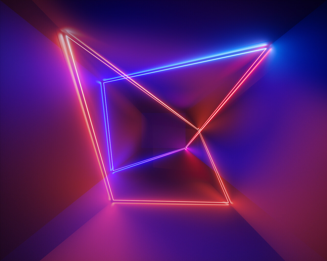 3d 渲染,紫外线,红外线,霓虹灯线,激光显示