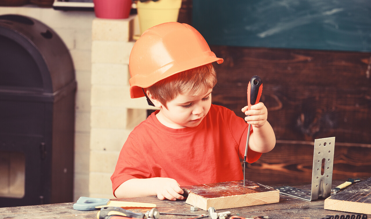 孩子梦想未来的建筑或建筑事业六一儿童节61儿童节