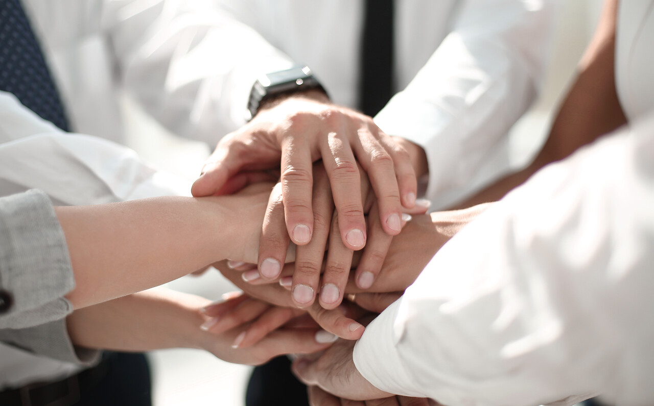 团结与团队合作理念团队加油