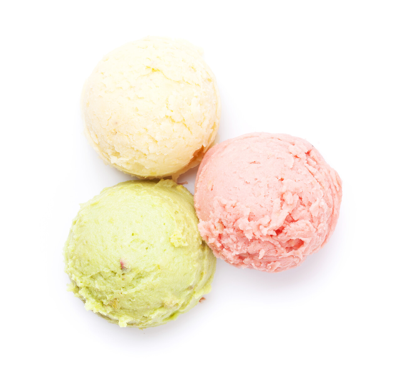 冰淇淋勺在白色背景上被隔离