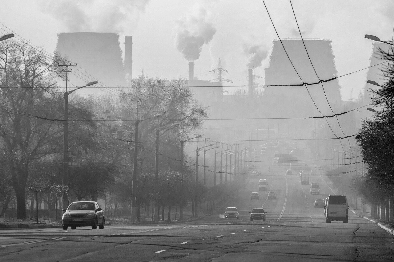 生态灾难被污染的空气