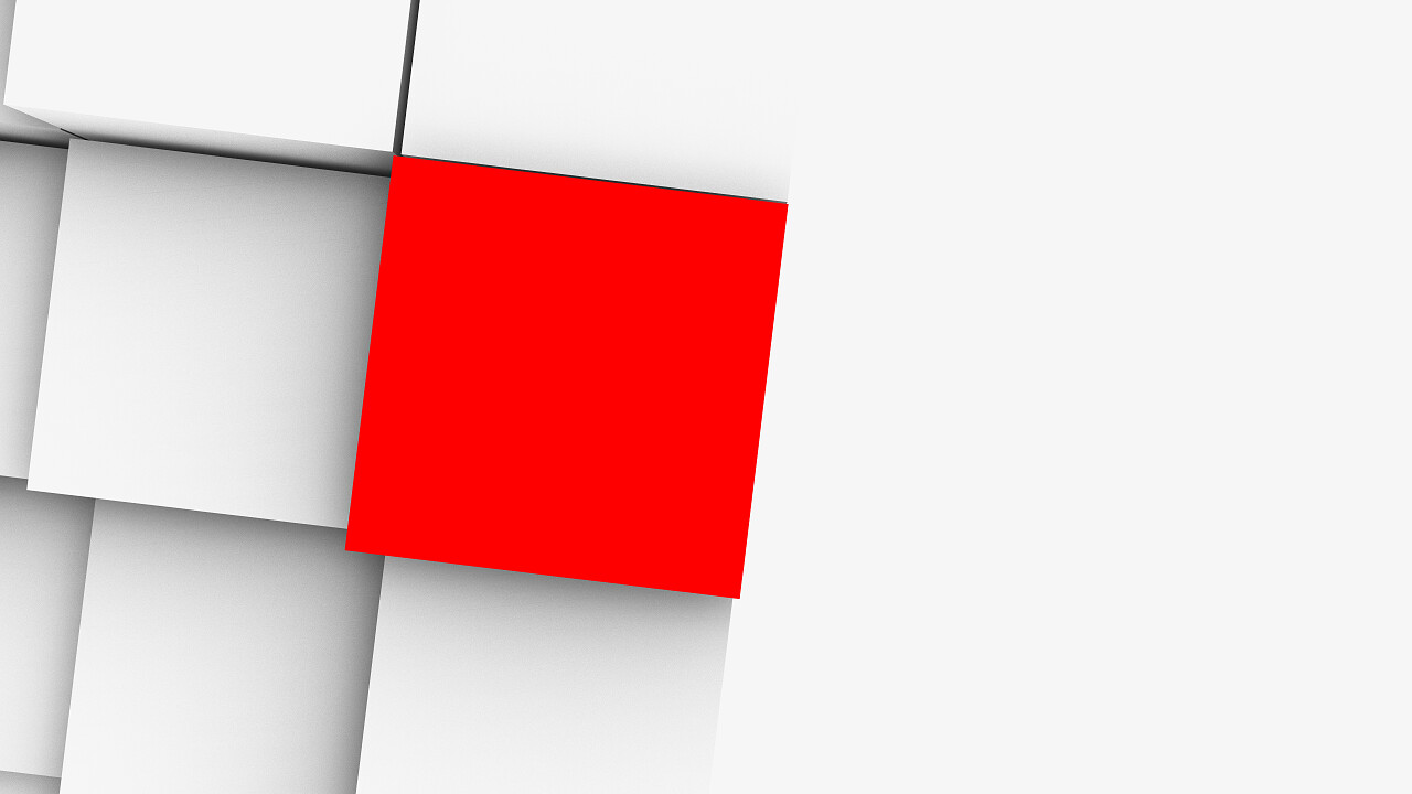 3d 插图设计和网络的抽象几何体积背景