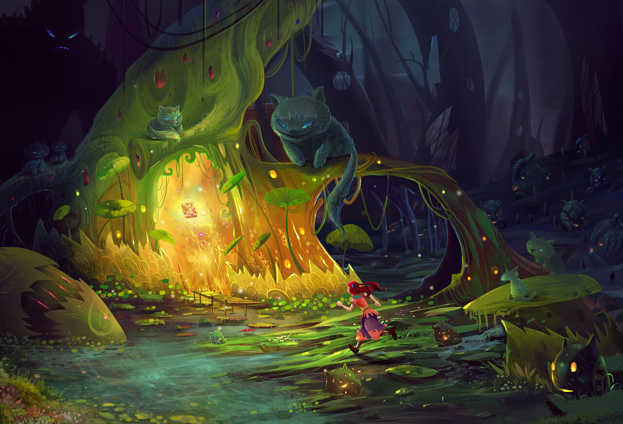 虚幻魔法世界插图作为背景