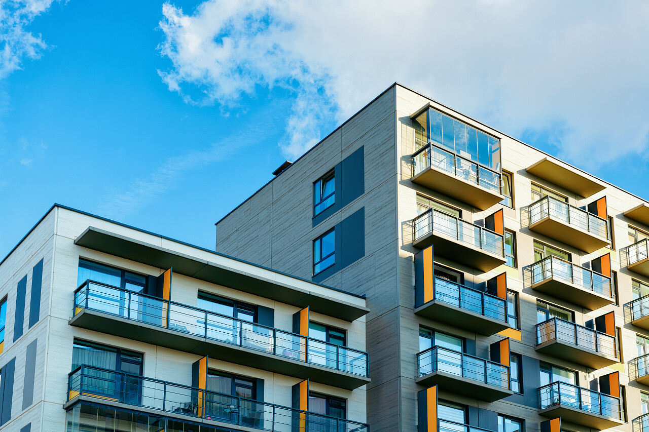 公寓住宅楼复杂的房地产