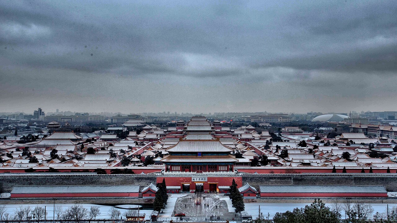 故宫紫禁城俯视图故宫旅游