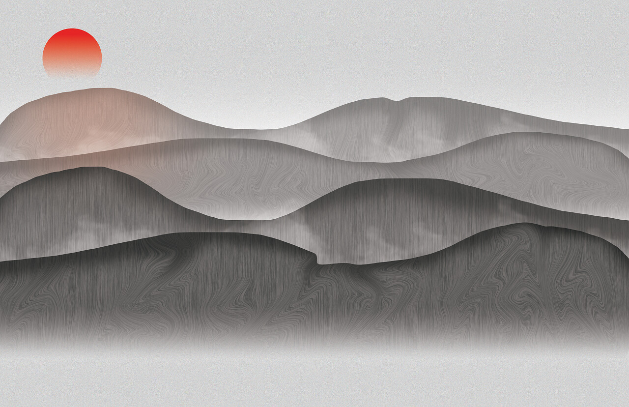 抽象插图灰色背景