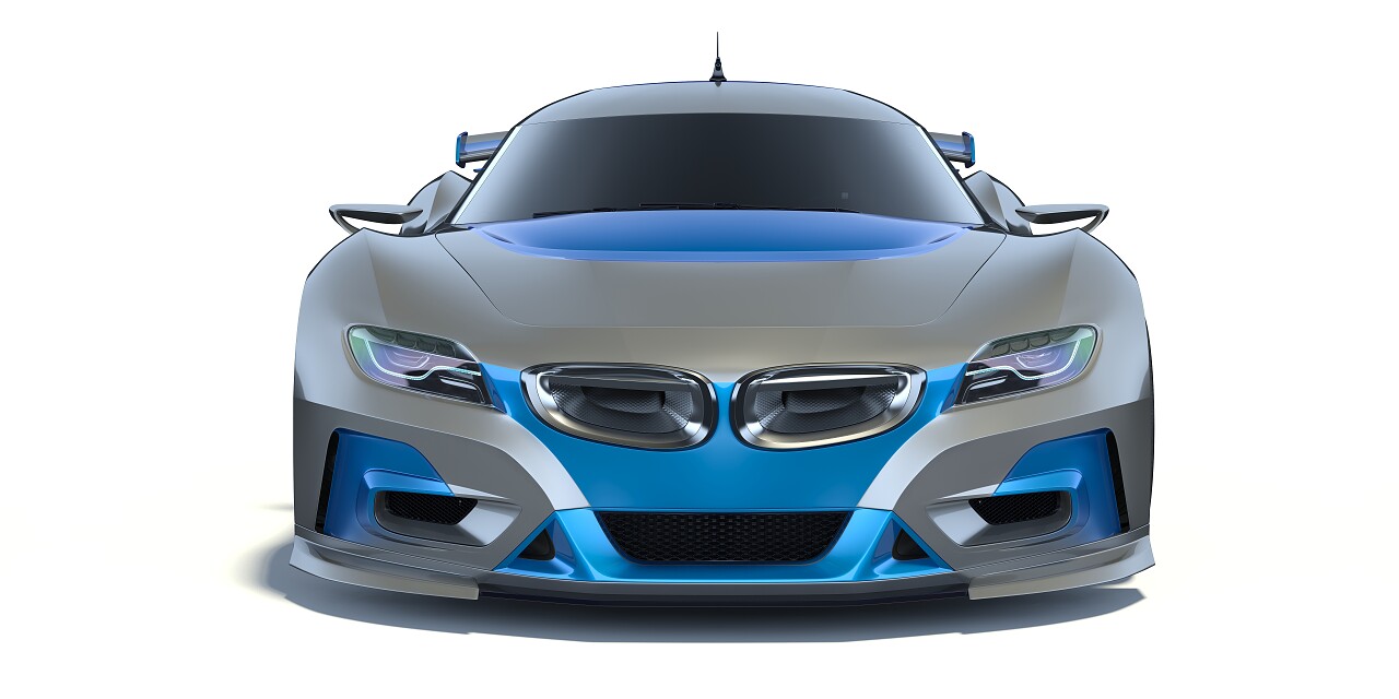 概念车的三维渲染