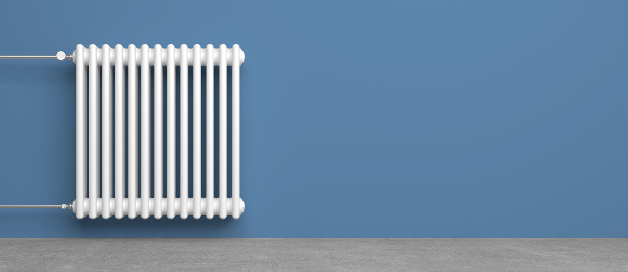 空房间的经典散热器