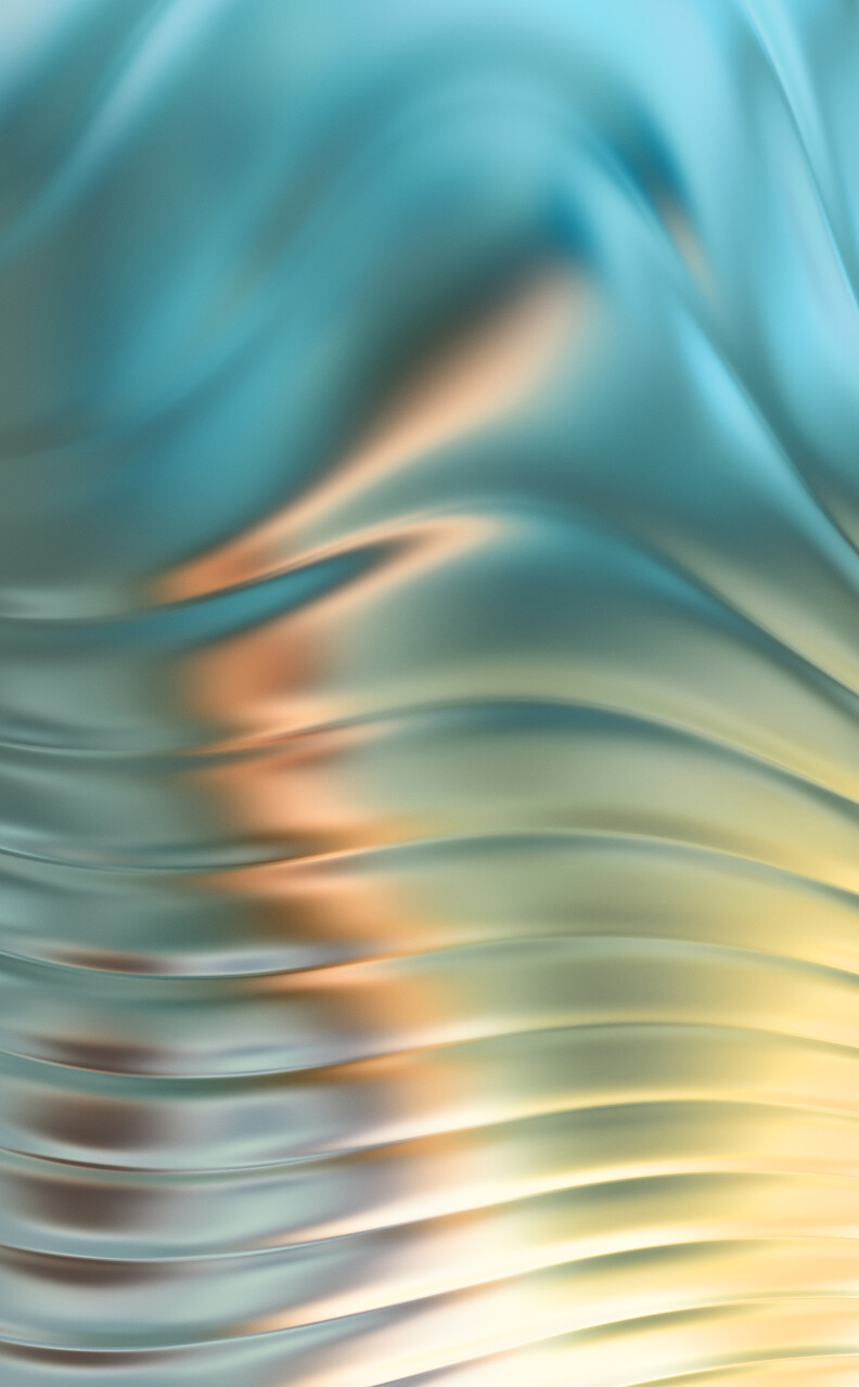 色彩艳丽的波浪式设计墙纸