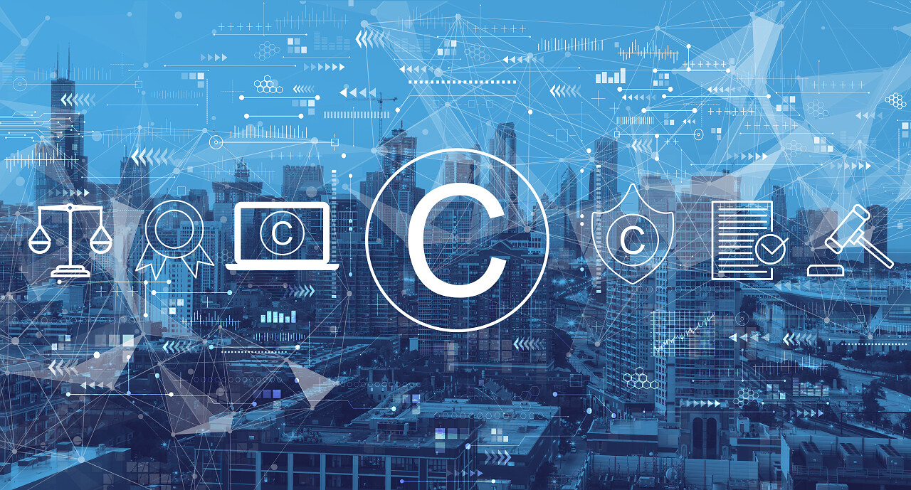 芝加哥市中心城市景观摩天大楼