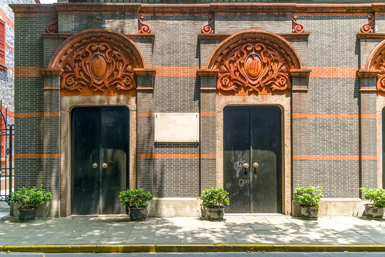 上海新天地现代都市背景上海旅游