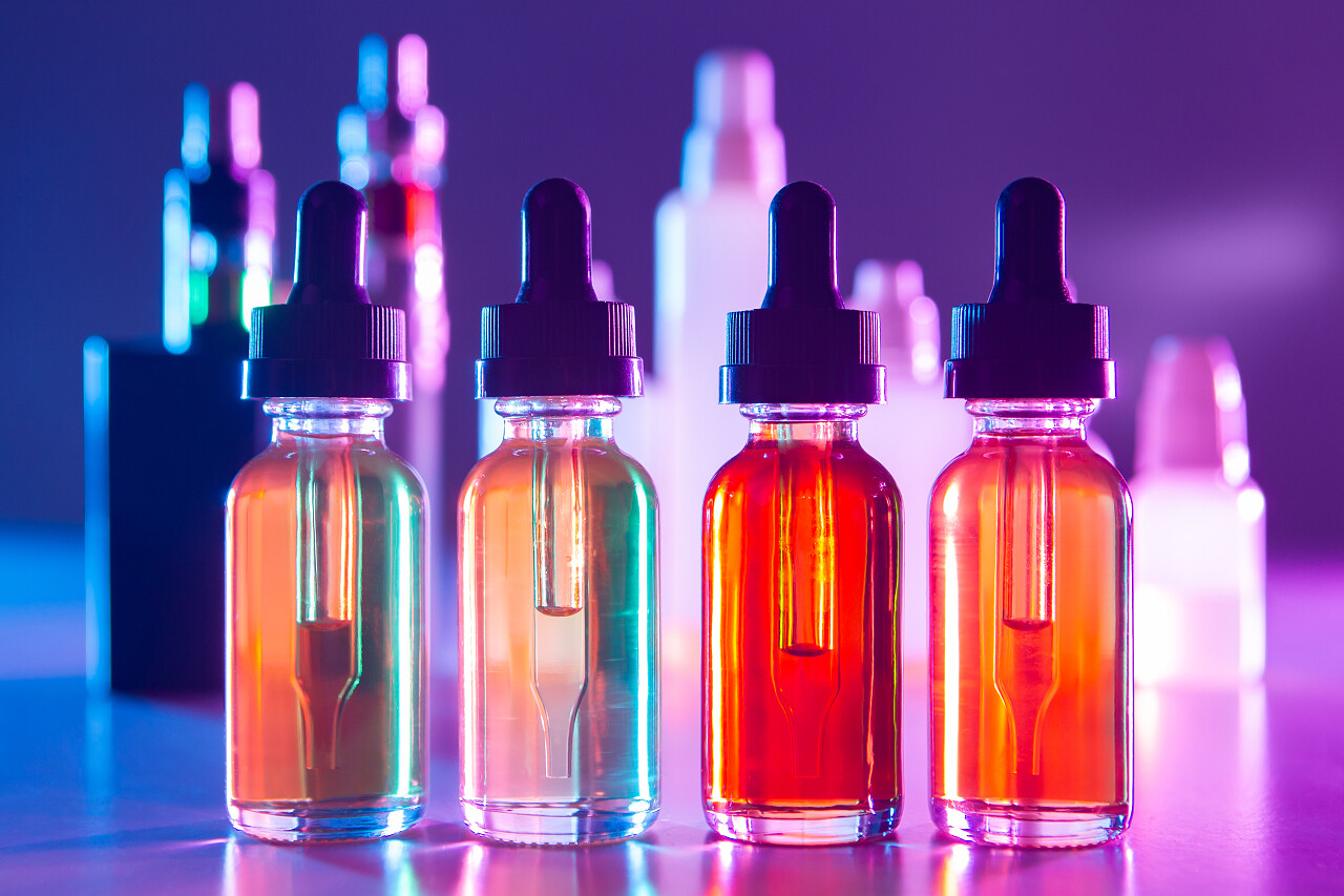 不同口味的电子香烟汽化油