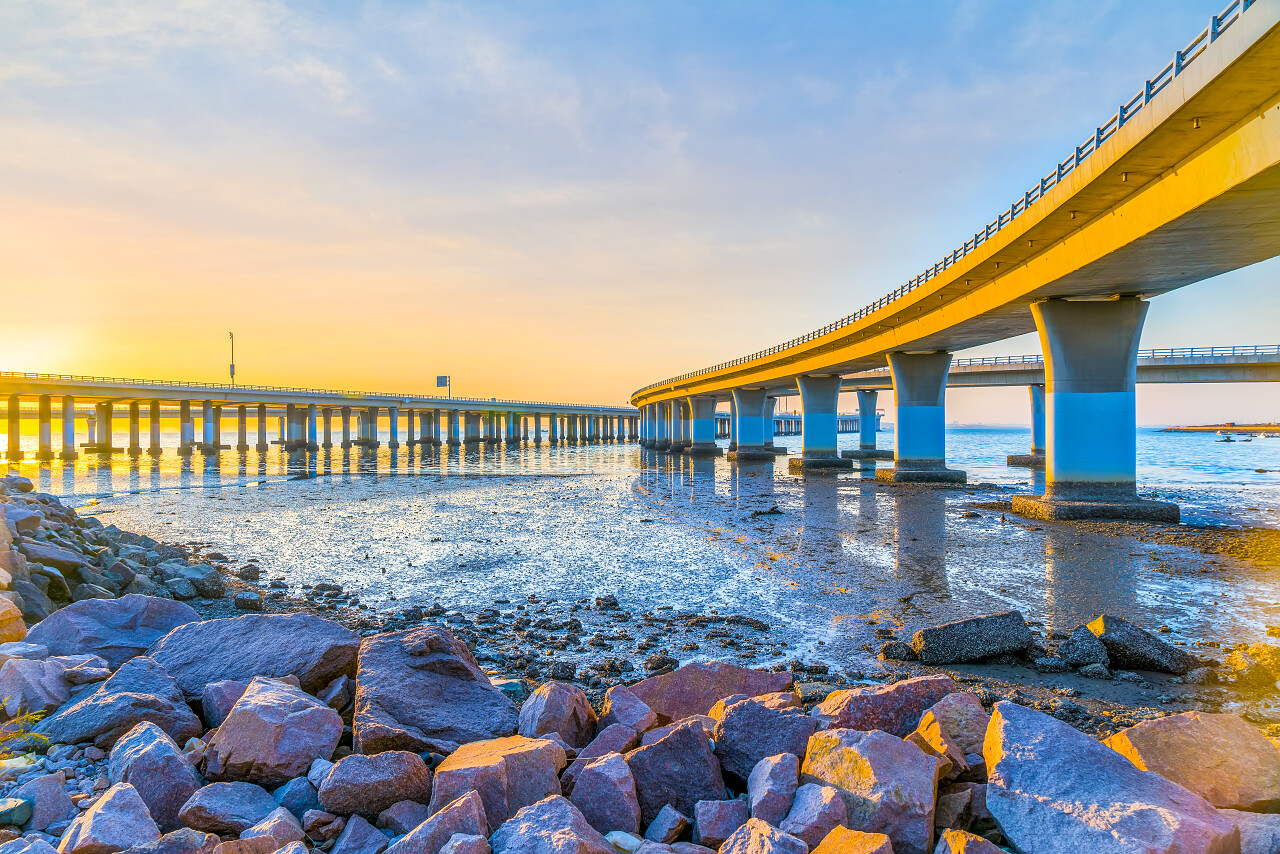 青岛胶州湾大桥青岛旅游