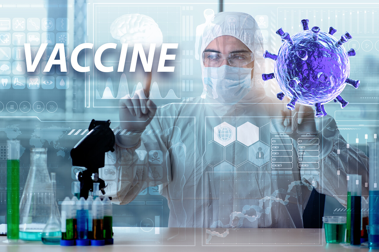 研究食管癌病毒男医生摄影图