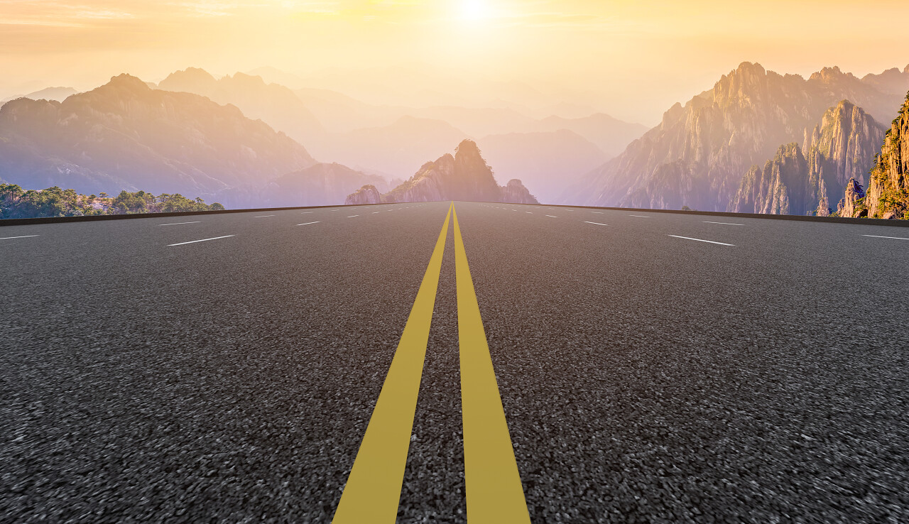 空气焦油公路广场及自然