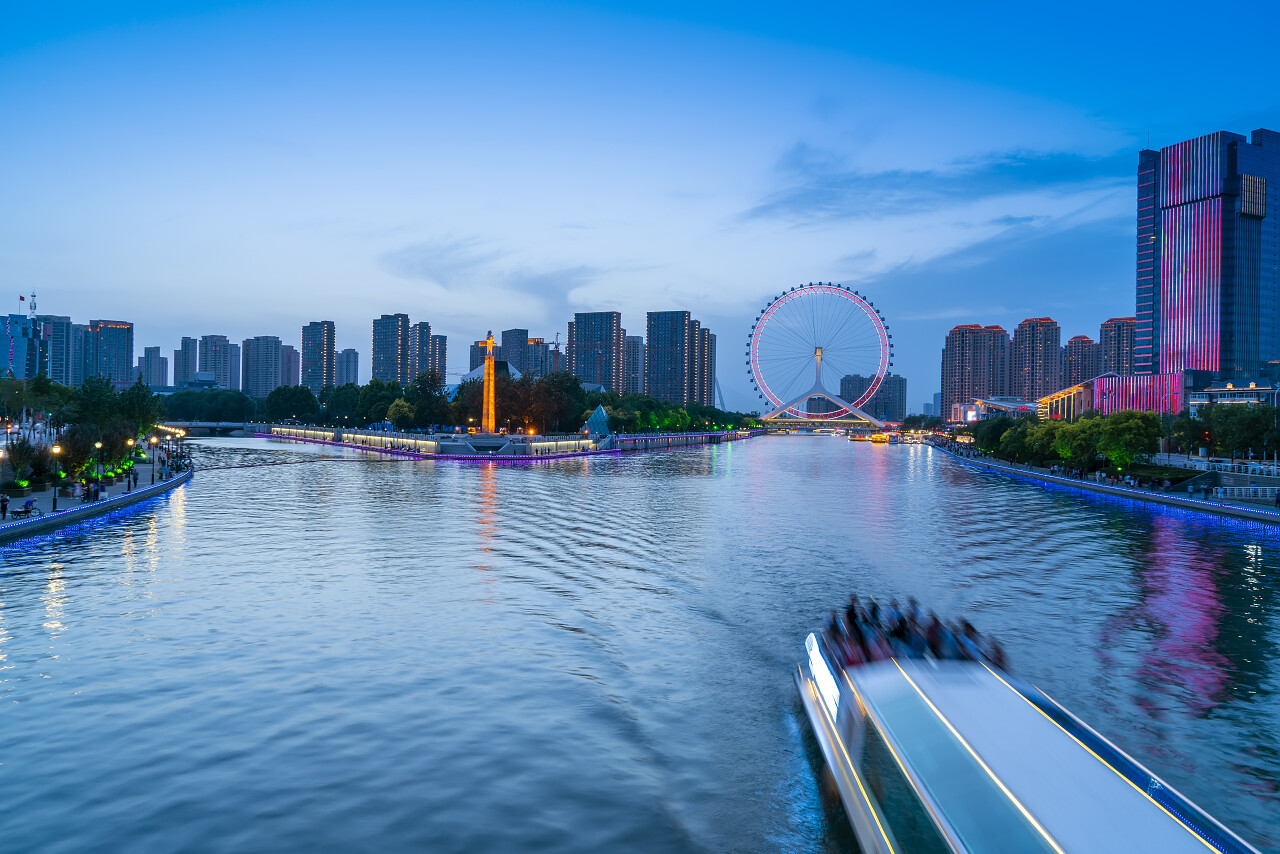 天津的城市建筑景观天津旅游
