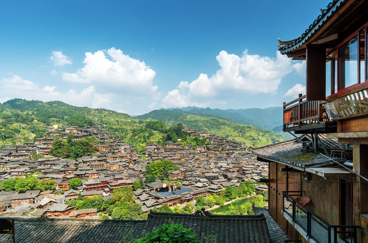 中国贵州西江苗村贵州旅游景点