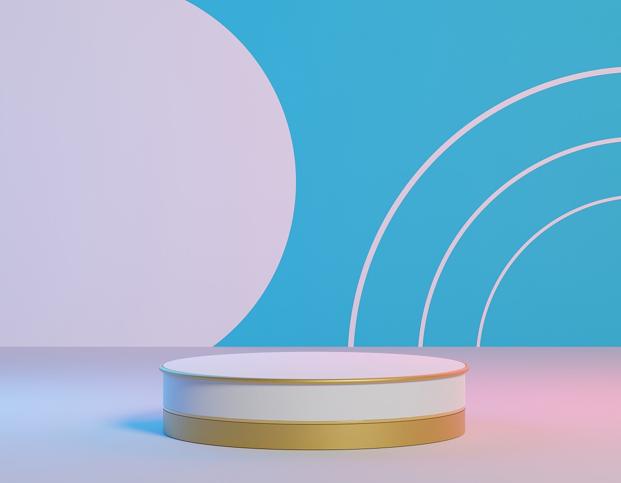 3D抽象立体盘子