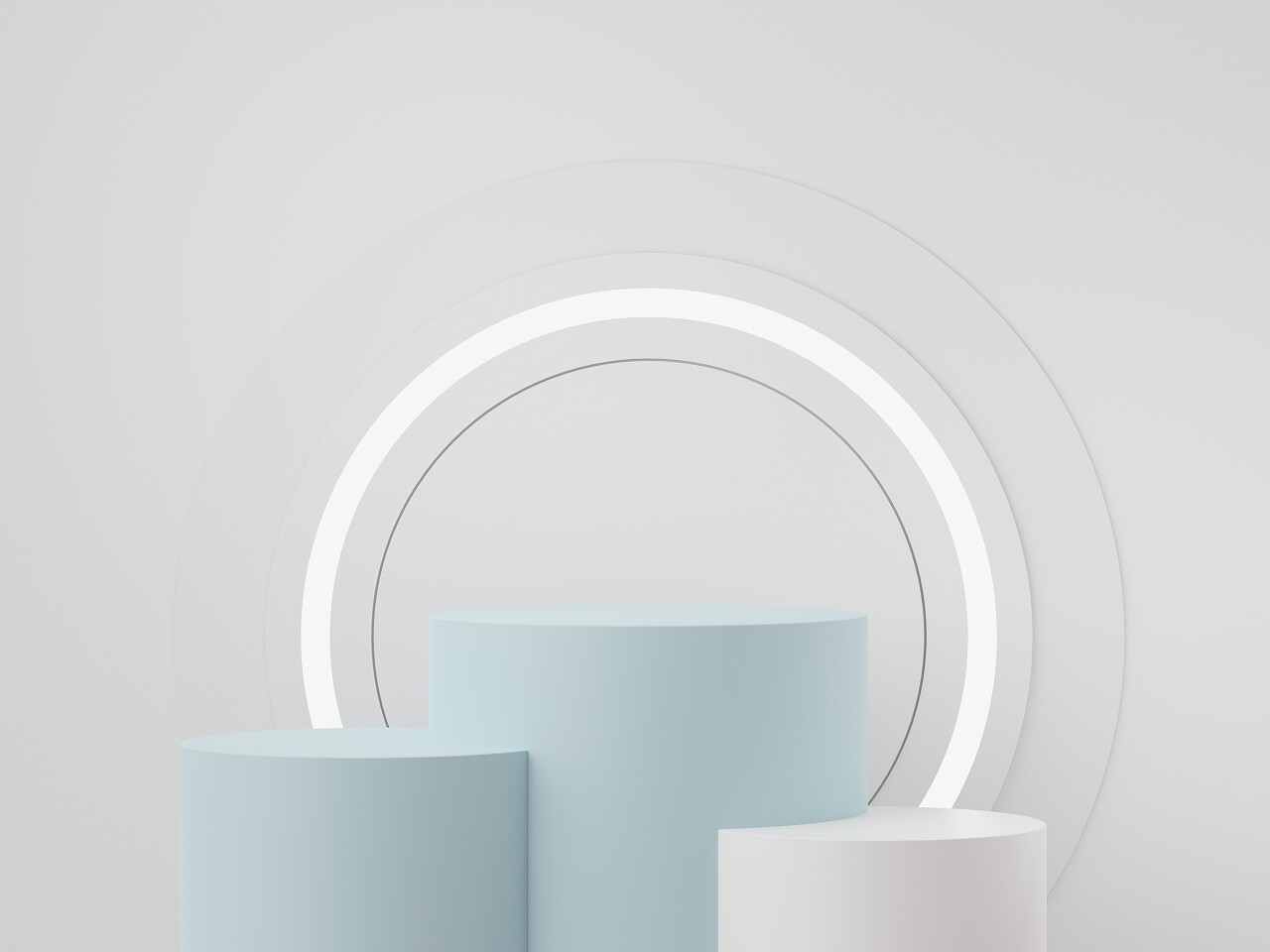 展台背景3D渲染产品展台