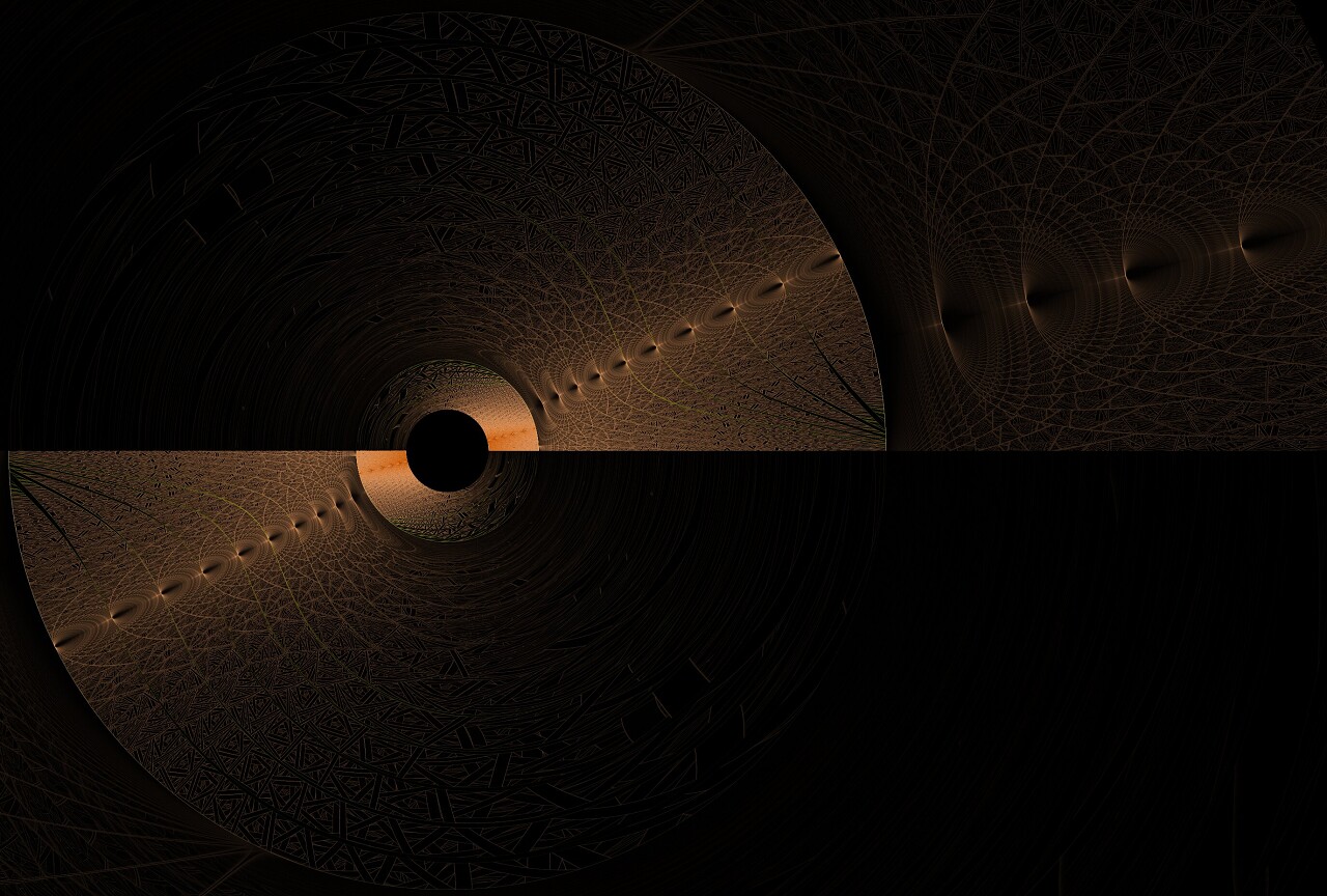 具有各种几何形状的抽象分形背景