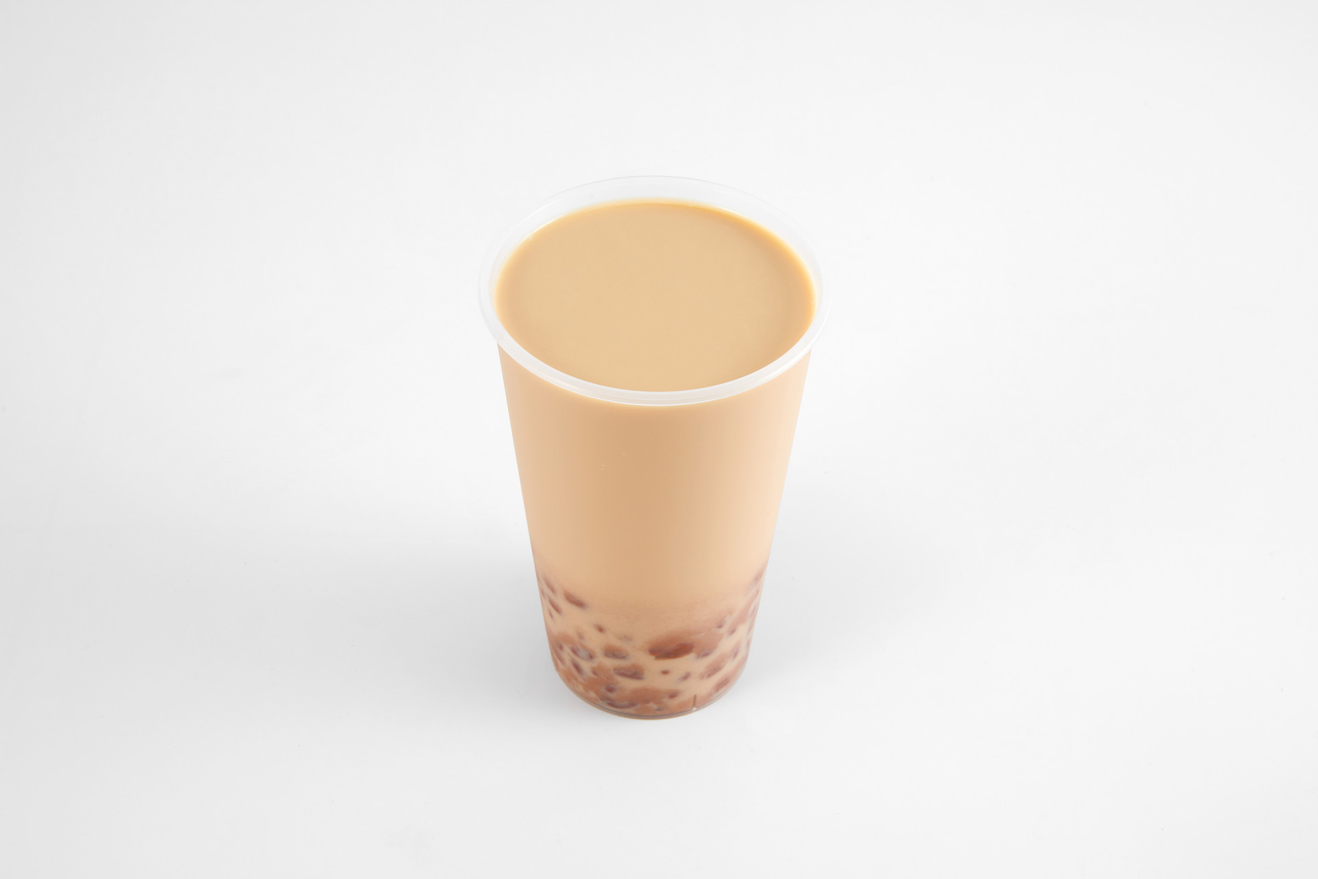 灰底奶茶一杯奶茶红豆奶茶饮品饮料