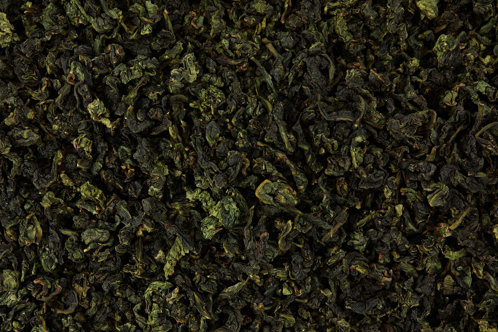 茶叶特写平铺茶叶乌龙茶铁观音散落茶叶