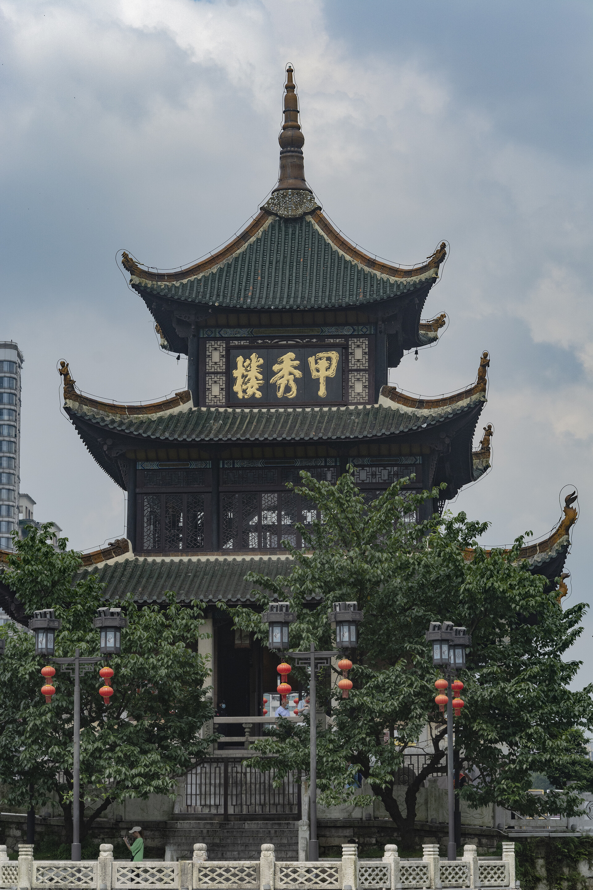 古建筑阁楼甲秀楼