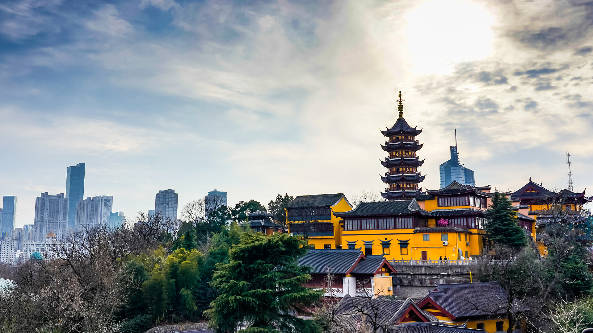 南京旅游风景区鸡鸣寺