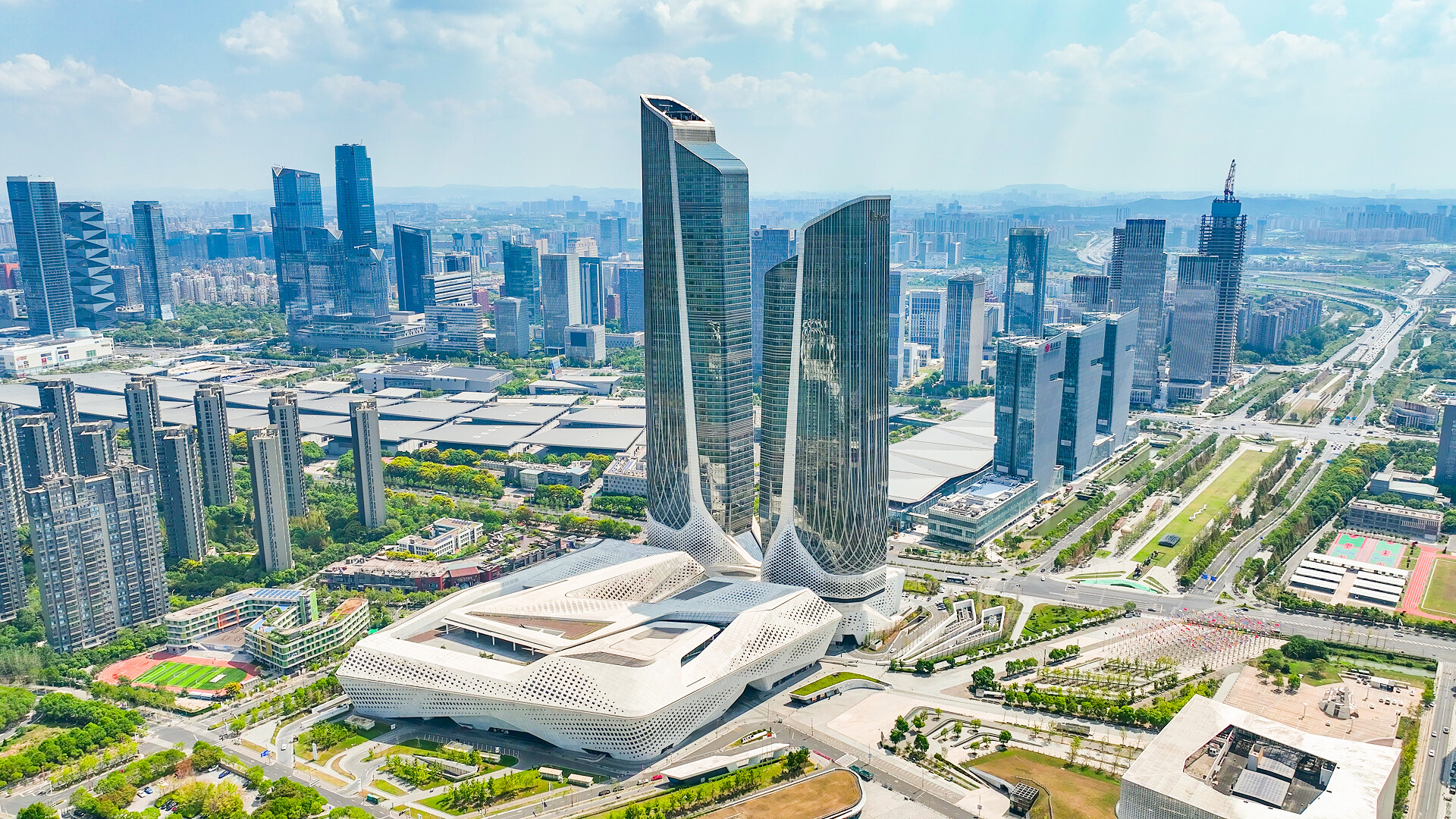 南京河西城市地标双子楼