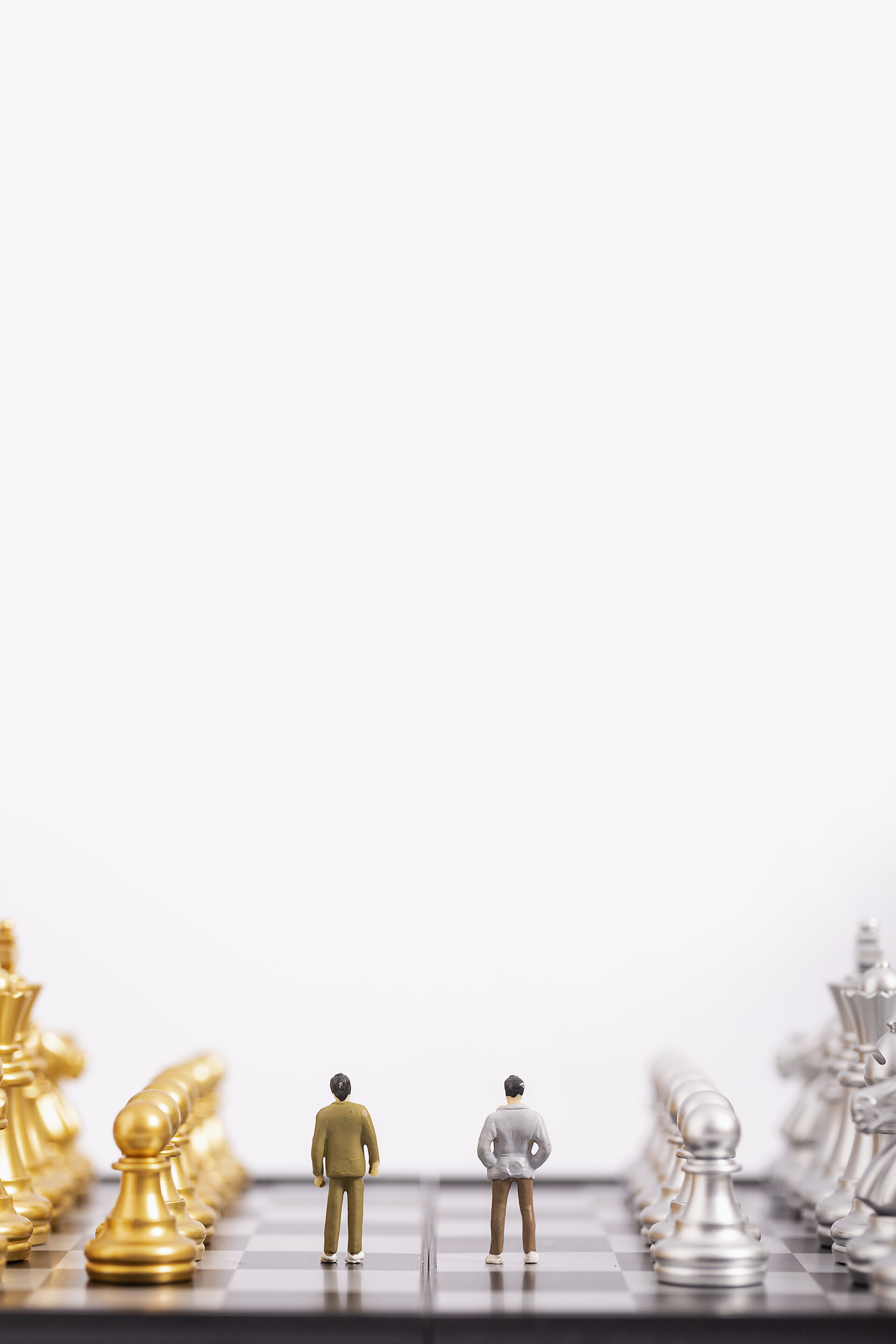 国际象棋商战对决创意图