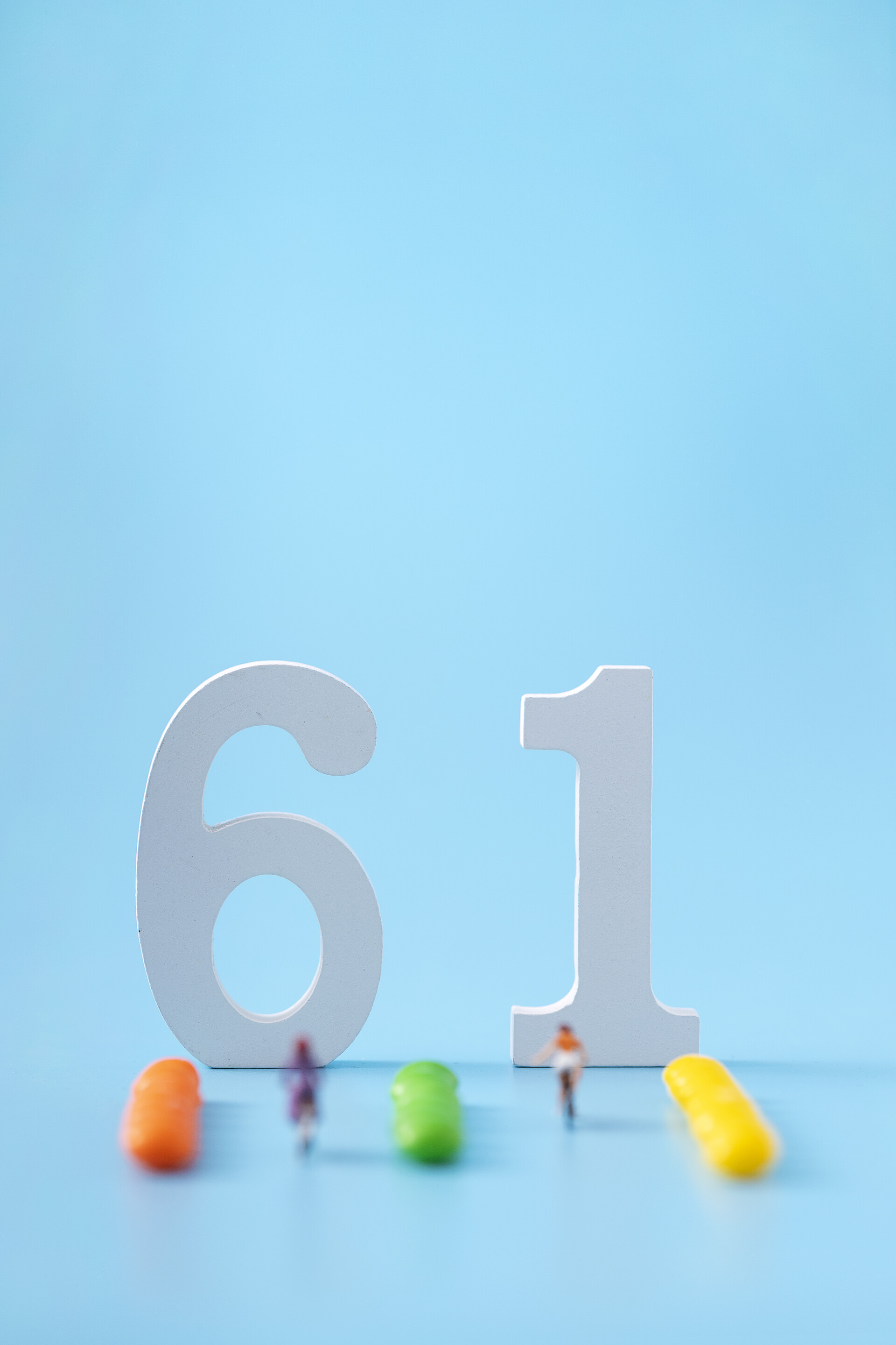 六一儿童节创意蓝色素材