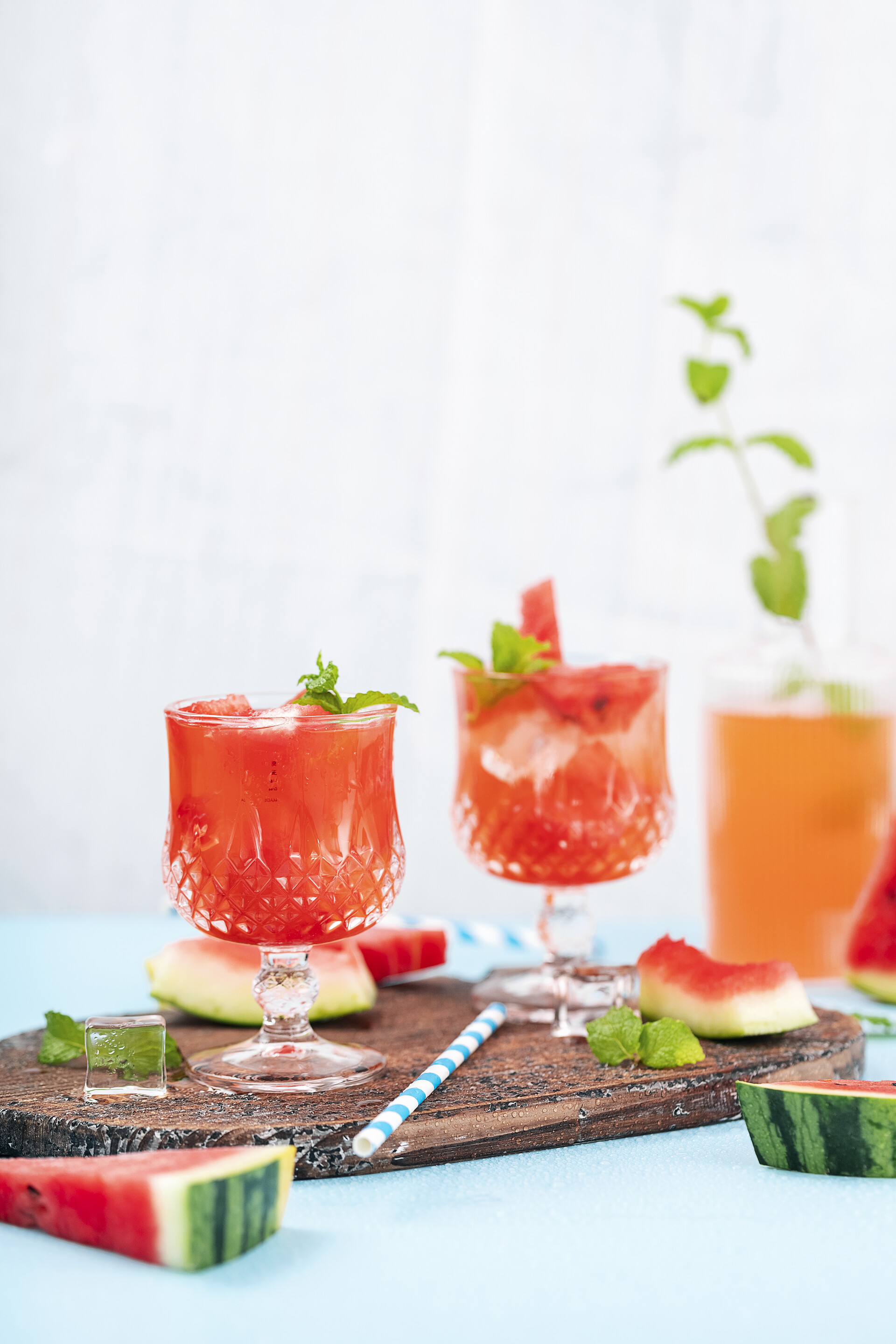 夏天冷饮鲜榨西瓜汁