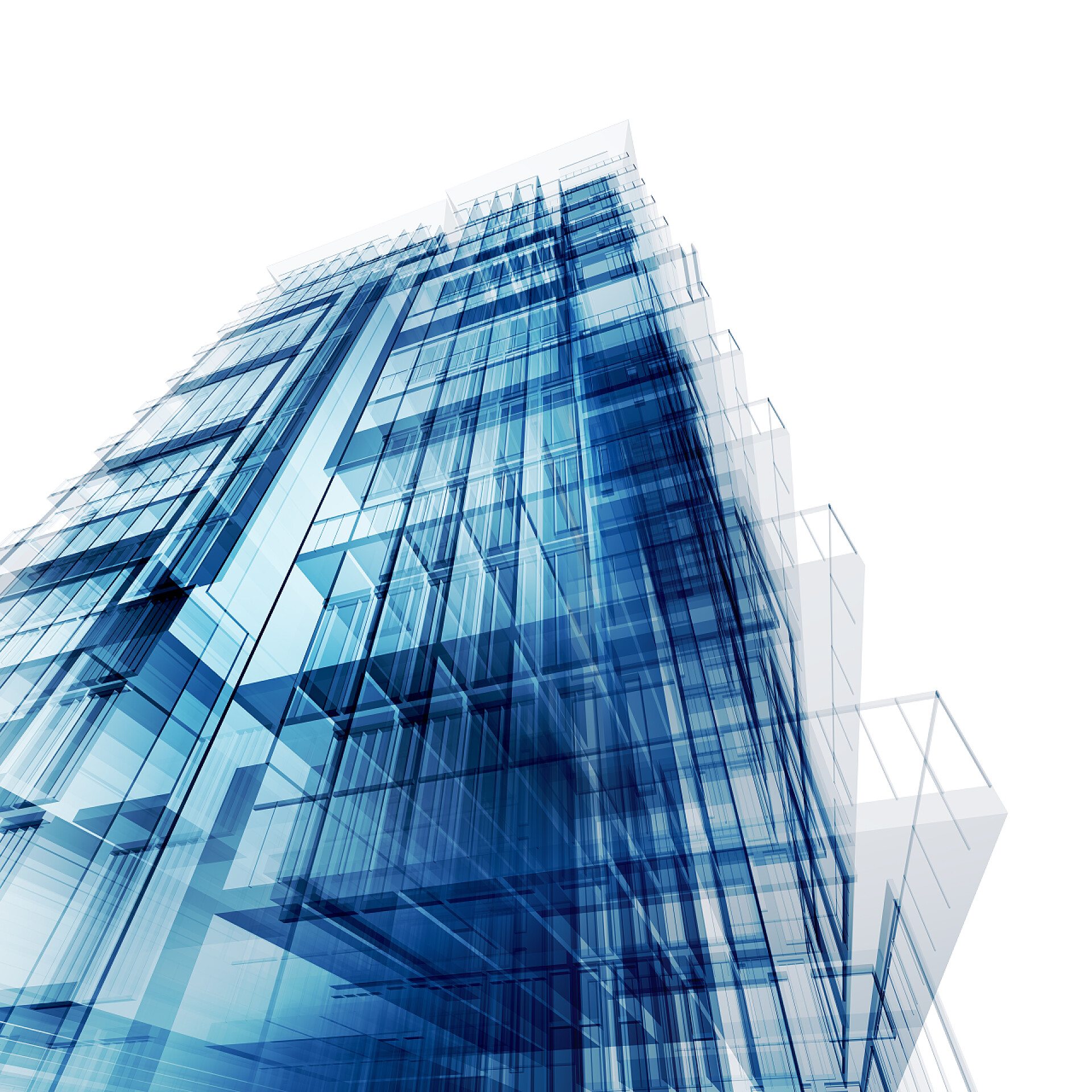 3D立体城市建筑高楼大厦现代建筑商务办公配图办公中心