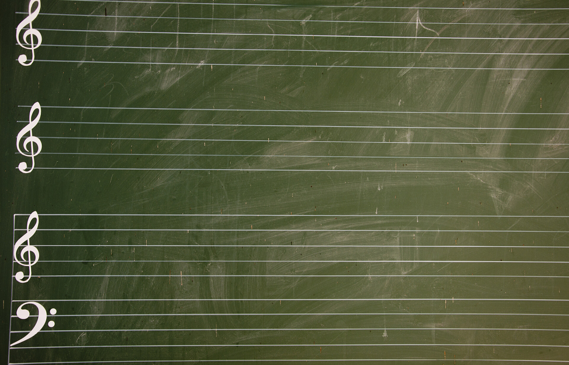 黑板上的音乐符号阅读音乐黑板