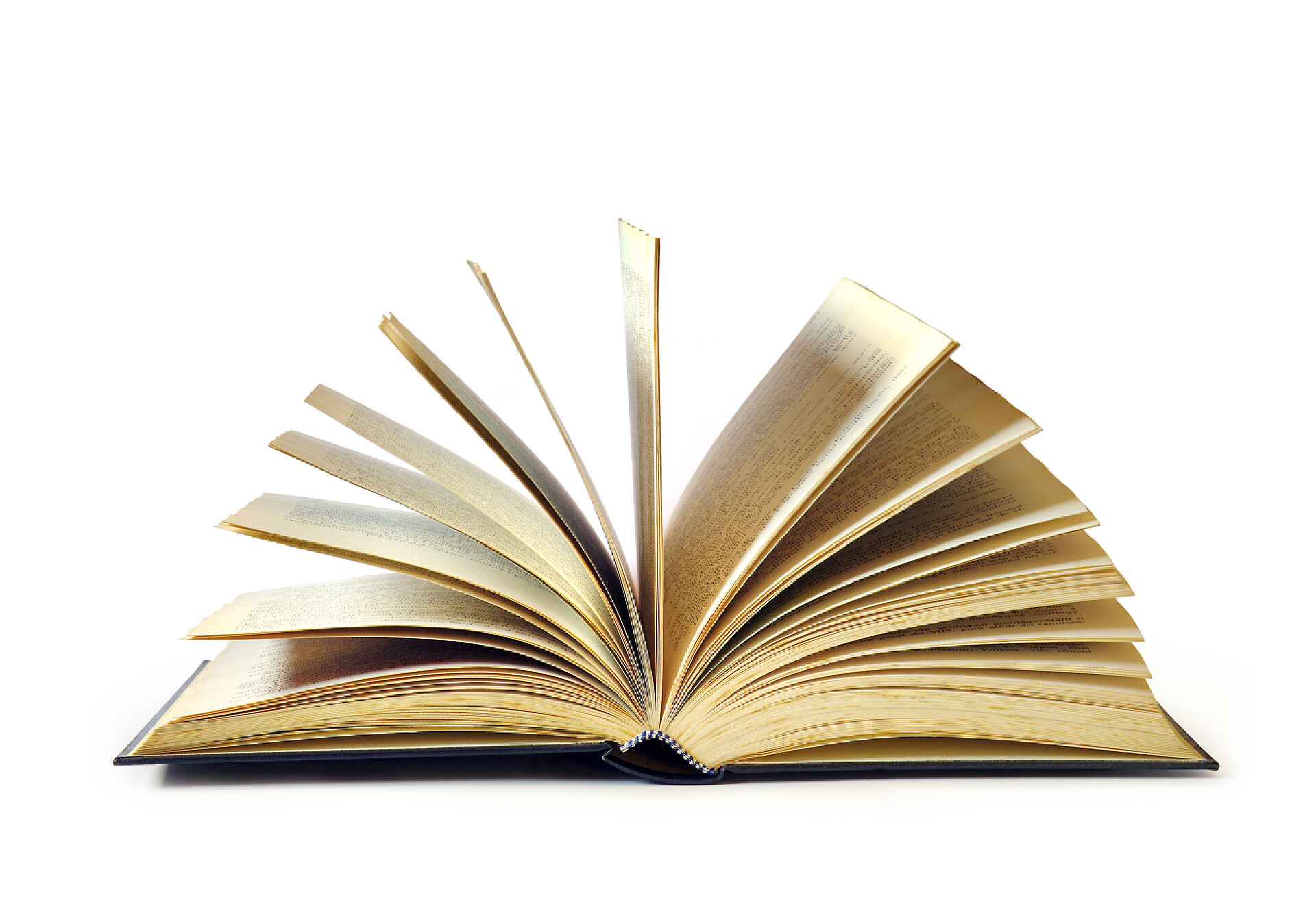 白色背景板一本打开的书本打开的书